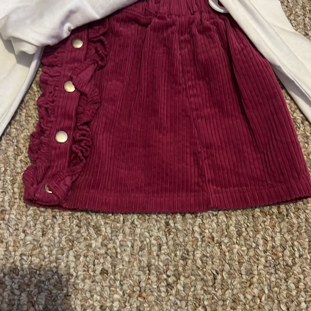 Janie and Jack Cream and Pink Long Sleeve Tee with Unicorn Design - Picture 3 of 3